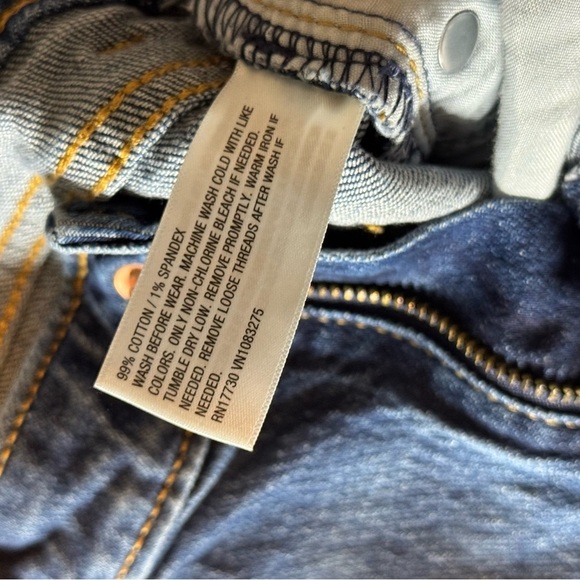 Cat & Jack Kids Blue Wide Leg Crop Stretch Jeans Size 8 - Picture 3 of 15